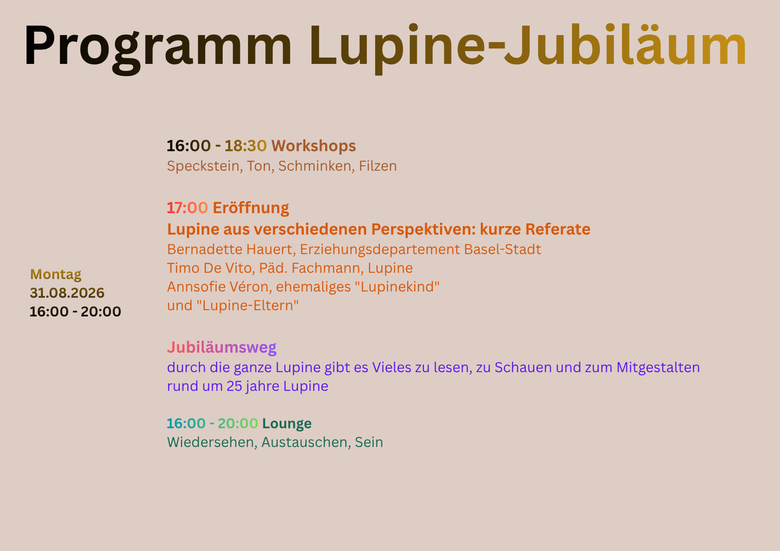 Jubiläumsprogramm am Montag